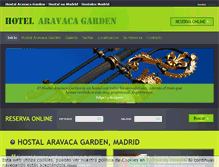 Tablet Screenshot of hotelaravacagarden.com